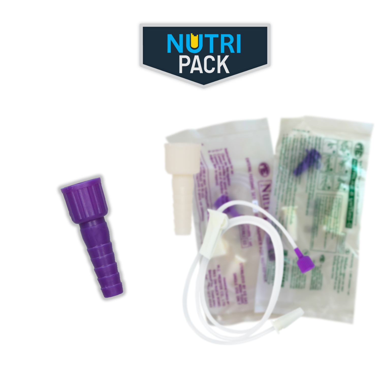 Nutriline หัวต่อ และสายต่อ อาหารทางสายยาง สำหรับใช้คู่กับผลิตภัณฑ์ Nutri Pack Adaptor หัวต่อสูตรทูน่าปั่น